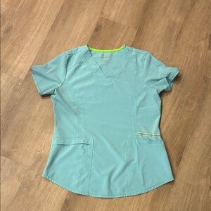Scrubstar Aqua Short Sleeve Women's Scrub Top XS